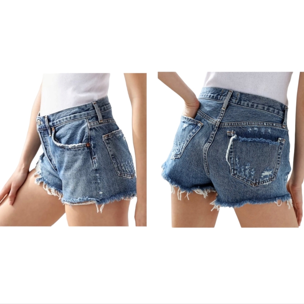 Agolde Blue Jean Shorts